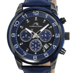 Buy 👏 Porsamo Bleu Arthur Men's Chronograph Blue ⌚ Watch ✔️