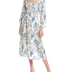 Best Sale 😍 women 70/21 Smocked Midi 👗 Dress ✔️