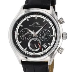 Outlet 👏 Porsamo Bleu Dylan Men's Leather ⌚ Watch 🎉