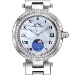 Best deal 🌟 Porsamo Bleu South Sea Crystal Moon 👩 Women's Bracelet ⌚ Watch, 108ESSM 😉