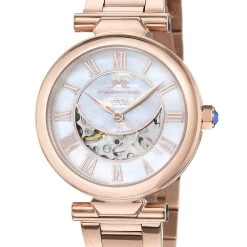 Cheap 😉 Porsamo Bleu Colette 👩 Women's Automatic Rosetone Bracelet ⌚ Watch 🎉