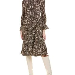 Hot Sale 👏 women 70/21 High Neck Midi 👗 Dress 🧨