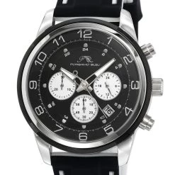 Cheap ๐ Porsamo Bleu Arthur Men's Chronograph Black Silicone โ Watch โ