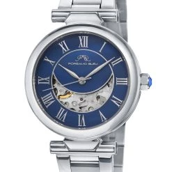 Buy 🎉 Porsamo Bleu Colette 👩 Women's Automatic Silver and Blue Bracelet ⌚ Watch 😍