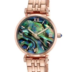 Outlet ✔️ Porsamo Bleu Sylvie 👩 Women's Abalone Dial Bracelet ⌚ Watch 👍
