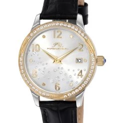Flash Sale ✨ Porsamo Bleu Ruby 👩 Women's Two-tone Crystal ⌚ Watch 👏