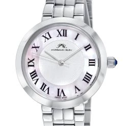 Brand new ⌛ Porsamo Bleu Helena 👩 Women's White and Silver Bracelet ⌚ watch 🔔