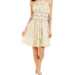 Cheap ❤️ women 70/21 Floral Halter 👗 Dress 🔔