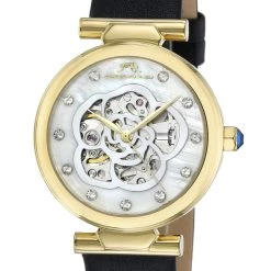 Flash Sale 🔔 Porsamo Bleu Laura 👩 Women's Automatic ⌚ Watch with 👩 Mother of Pearl Dial, 1211BLAL 😍