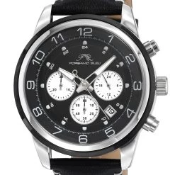 Top 10 🌟 Porsamo Bleu Arthur Men's Chronograph Black ⌚ Watch ⭐