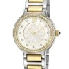 Cheap 👏 Porsamo Bleu Stella 👩 Women's Two Tone Crystal ⌚ Watch with Guilloche-Sunray Dial 👍