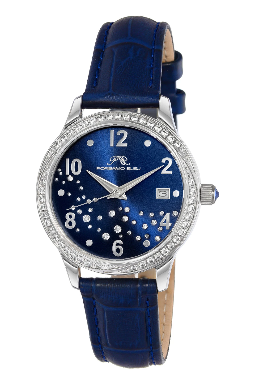 Outlet 🔔 Porsamo Bleu Ruby 👩 Women's Blue Crystal ⌚ Watch ❤️ 3 Outlet 🔔 Porsamo Bleu Ruby 👩 Women's Blue Crystal ⌚ Watch ❤️